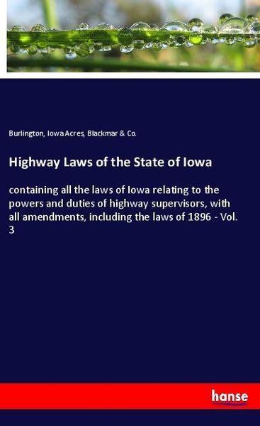 Produktbild: Highway Laws of the State of Iowa