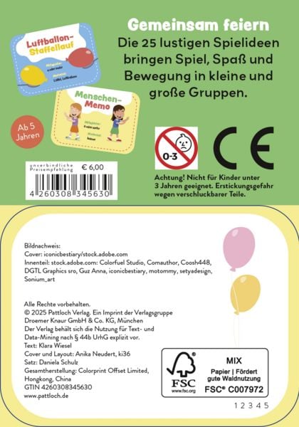 Produktbild: 25 Spiele f&uuml;r fr&ouml;hliche Kinderfeste