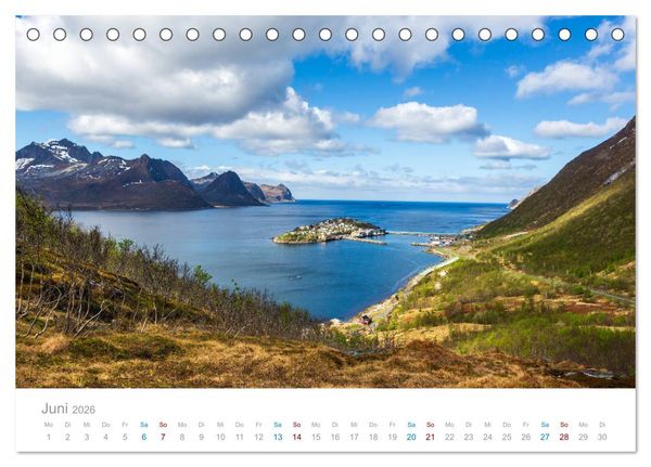 Produktbild: Norwegen - der hohe Norden (Tischkalender 2026 DIN A5 quer), CALVENDO Monatskalender