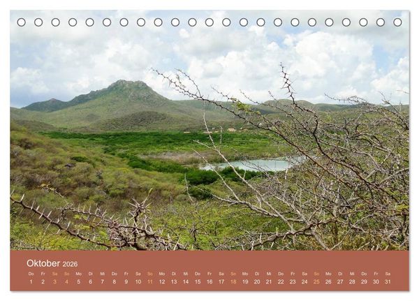 Produktbild: ABC: Aruba - Bonaire - Cura&ccedil;ao (Tischkalender 2026 DIN A5 quer), CALVENDO Monatskalender