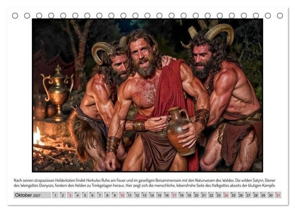 Produktbild: G&ouml;tter, Helden und Emotionen im Kinosaal (Tischkalender 2027 DIN A5 quer), CALVENDO Monatskalender