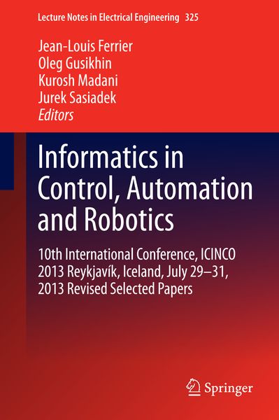 Produktbild: Informatics in Control, Automation and Robotics