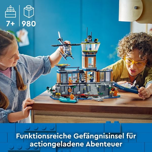Produktbild: LEGO City Polizeistation auf der Gef&auml;ngnisinsel, Polizei Spielzeug 60419