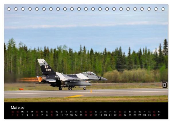 Produktbild: F-16 Fliegende Legende (Tischkalender 2027 DIN A5 quer), CALVENDO Monatskalender