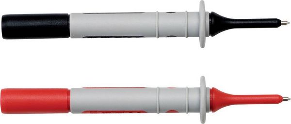 Produktbild: Chauvin Arnoux Sicherheits-Pr&uuml;fspitzen-Set P01295454Z Steckanschluss 4 mm CAT IV 1000 V Schwarz, Rot 1 St.