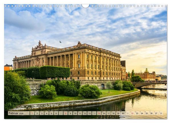 Produktbild: Stockholm - Maritime Ansichten (Wandkalender 2026 DIN A3 quer), CALVENDO Monatskalender