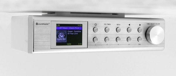 Produktbild: soundmaster IR1500SI Internet Unterbauradio Internet, DAB+, UKW Bluetooth&reg;, WLAN, Internetradio Freisprechfunktion Silber