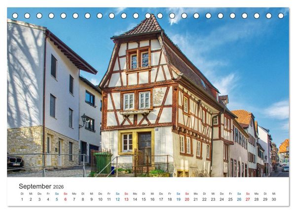 Produktbild: Weinheim - Eine Perle an der Bergstra&szlig;e (Tischkalender 2026 DIN A5 quer), CALVENDO Monatskalender