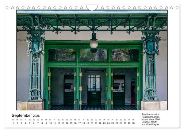 Produktbild: Jugendstil-Baukunst in Wien (Wandkalender 2026 DIN A4 quer), CALVENDO Monatskalender