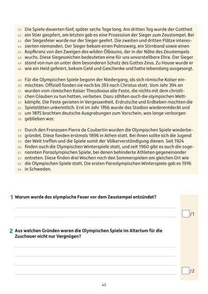 Produktbild: &Uuml;bungsheft mit Lesetests in Deutsch 4. Klasse