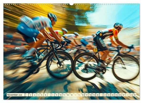 Produktbild: Radrennen - tolle Momente (hochwertiger Premium Wandkalender 2026 DIN A2 quer), Kunstdruck in Hochglanz