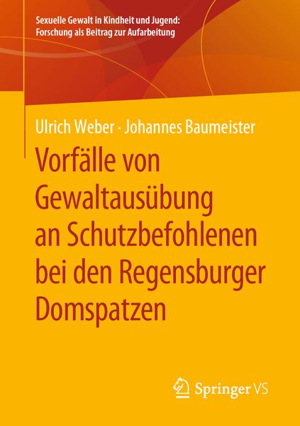 Produktbild: Vorf&auml;lle von Gewaltaus&uuml;bung an Schutzbefohlenen bei den Regensburger Domspatzen