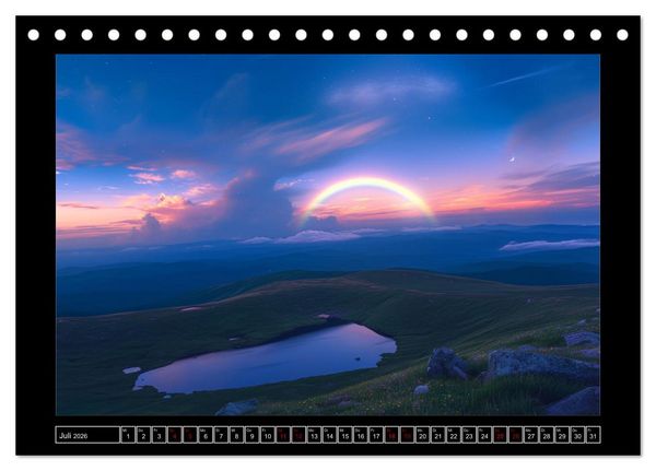 Produktbild: Spektraler Zauber (Tischkalender 2026 DIN A5 quer), CALVENDO Monatskalender