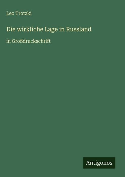 Produktbild: Die wirkliche Lage in Russland