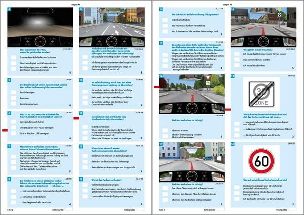 Produktbild: F&uuml;hrerschein Fragebogen Klasse B - Auto Theoriepr&uuml;fung original amtlicher Fragenkatalog auf 71 B&ouml;gen