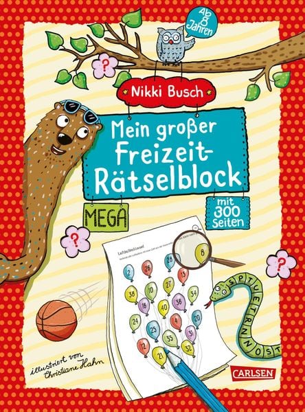 Mein großer Freizeit-Rätselblock, Taschenbuch von Nikki Busch, Carlsen, 9783551160089