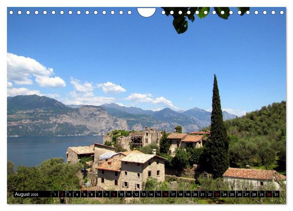 Produktbild: Romantisches Fernweh - Gardasee (Wandkalender 2026 DIN A4 quer), CALVENDO Monatskalender