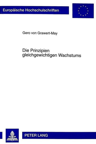 Produktbild: Grawert-May, G: Prinzipien gleichgewichtigen Wachstums