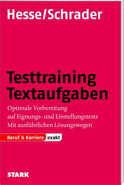 Produktbild: Testtraining Textaufgaben