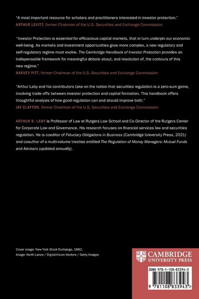 Produktbild: The Cambridge Handbook of Investor Protection