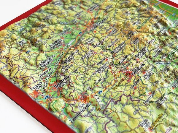 Produktbild: Reliefpostkarte Pf&auml;lzer Wald