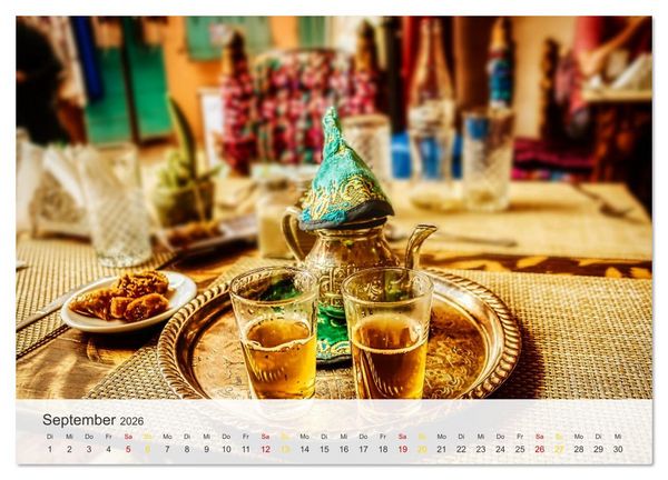 Produktbild: Marrakesch die rote Stadt (Wandkalender 2026 DIN A4 quer), CALVENDO Monatskalender