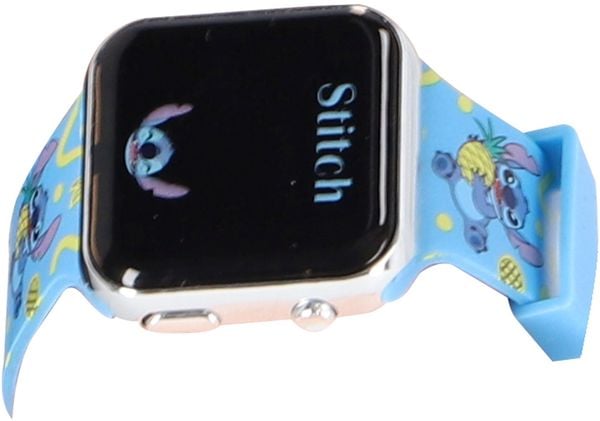 Produktbild: Accutime LED-Kinderuhr Lilo & Stitch (blau), Stitch Digitaluhr mit LED-Anzeige