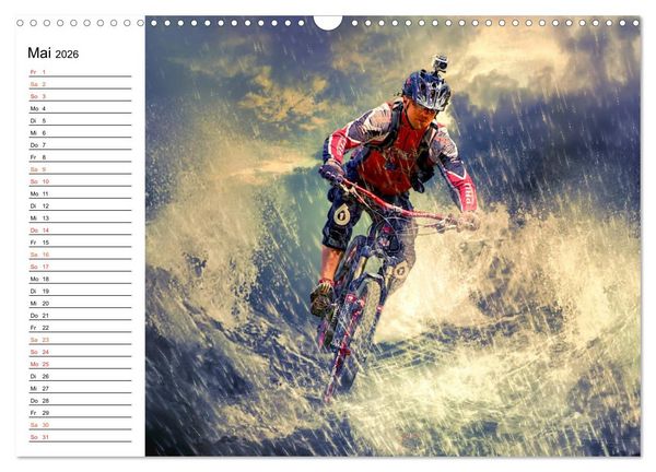 Produktbild: Mountainbike Trails (Wandkalender 2026 DIN A3 quer), CALVENDO Monatskalender