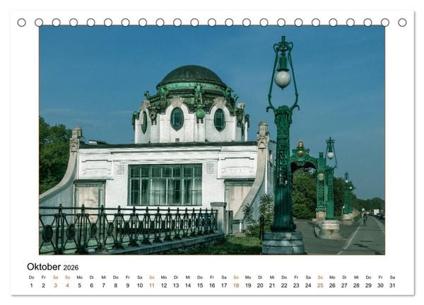 Produktbild: Otto Wagners Wien (Tischkalender 2026 DIN A5 quer), CALVENDO Monatskalender