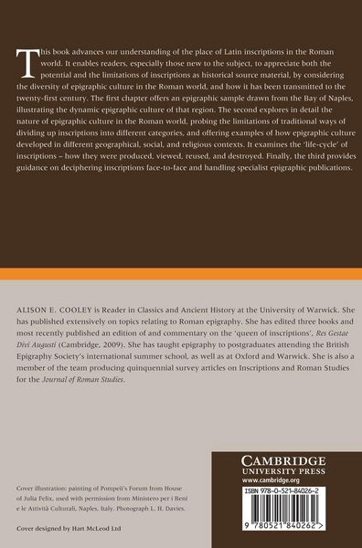 Produktbild: The Cambridge Manual of Latin Epigraphy