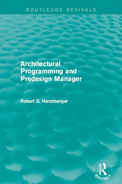 Produktbild: Architectural Programming and Predesign Manager