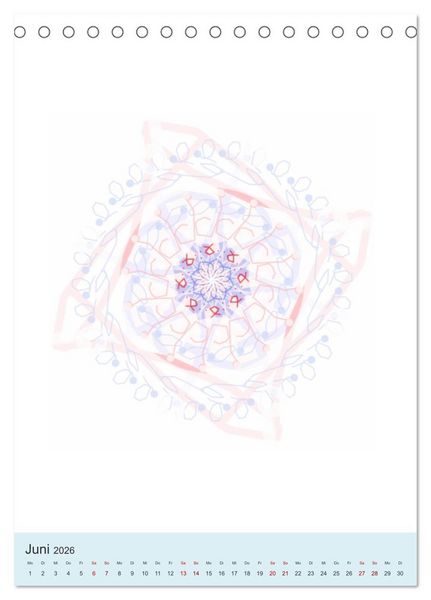 Produktbild: Transluzent-Mandalas (Tischkalender 2026 DIN A5 hoch), CALVENDO Monatskalender