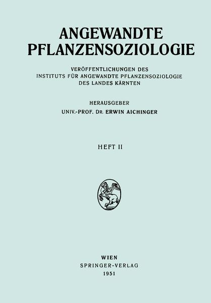 Produktbild: Angewandte Pflanzensoziologie