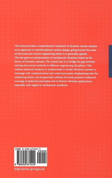 Produktbild: System Dynamics and Mechanical Vibrations