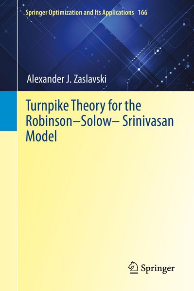 Produktbild: Turnpike Theory for the Robinson&ndash;Solow&ndash;Srinivasan Model