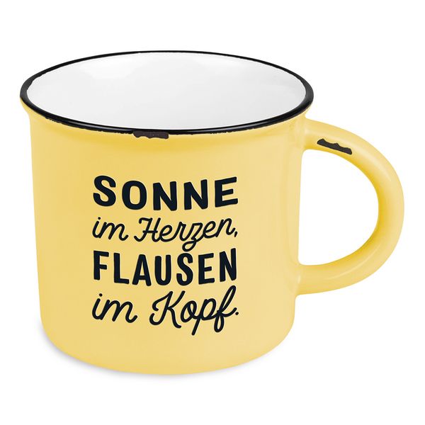 Produktbild: Becher Vintage Sonne im Herzen