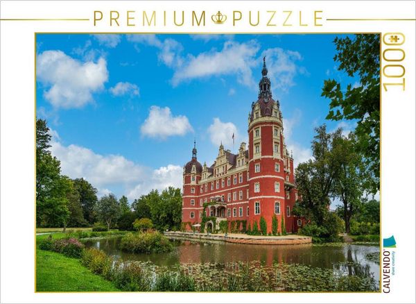Produktbild: CALVENDO Puzzle Ein Blick auf das Schloss F&uuml;rst-P&uuml;ckler in Bad Muskau | 1000 Teile Lege-Gr&ouml;&szlig;e 64x48cm Foto-Puzzle f&uuml;r gl&uuml;ckliche Stunden