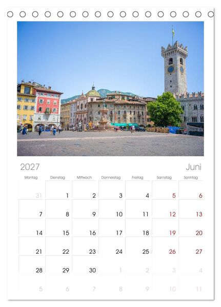 Produktbild: Tischplaner 2027 - Trient - Hauptstadt des Trentino (A5 Tischkalender zum Aufstellen) CALVENDO