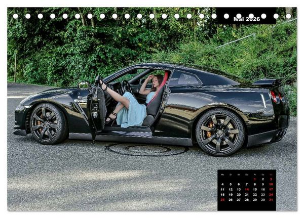 Produktbild: Kurven - Fieber - Modelle und Autos (Tischkalender 2026 DIN A5 quer), CALVENDO Monatskalender