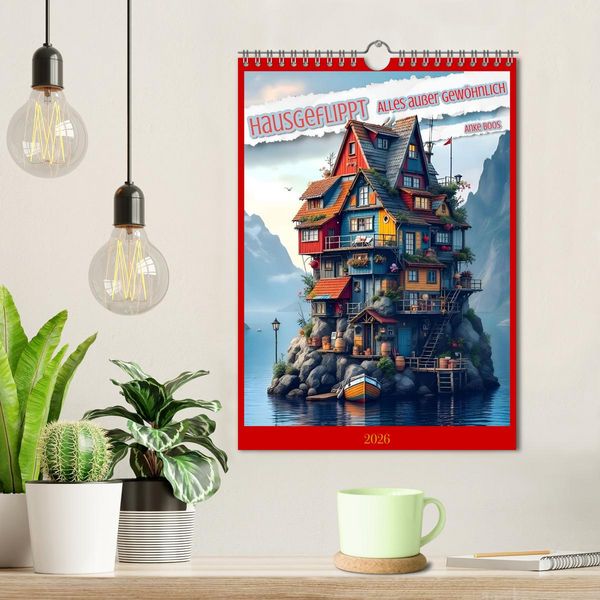 Produktbild: Hausgeflippt (Wandkalender 2026 DIN A4 hoch), CALVENDO Monatskalender