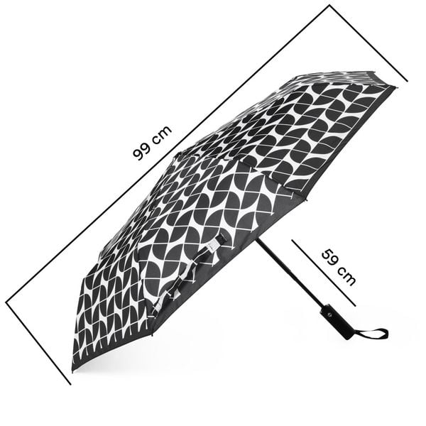 Produktbild: Regenschirm Geometric black "Sharp & Strong"