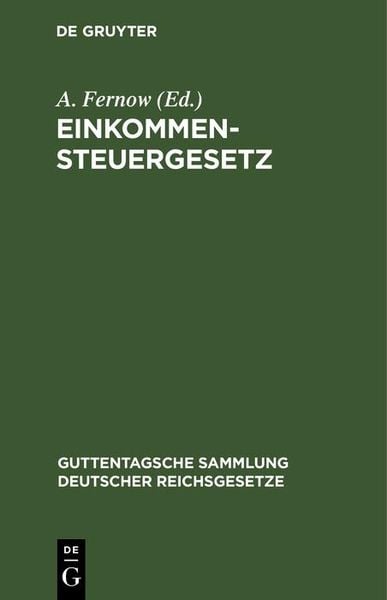 Produktbild: Einkommensteuergesetz