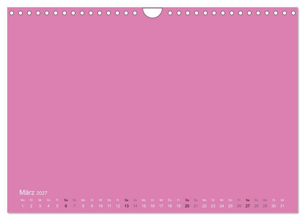 Produktbild: Bastelkalender - Pink (Wandkalender 2027 DIN A4 quer), CALVENDO Monatskalender