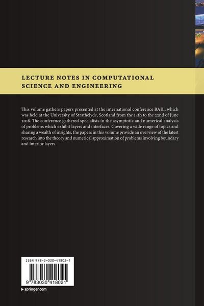 Produktbild: Boundary and Interior Layers, Computational and Asymptotic Methods BAIL 2018