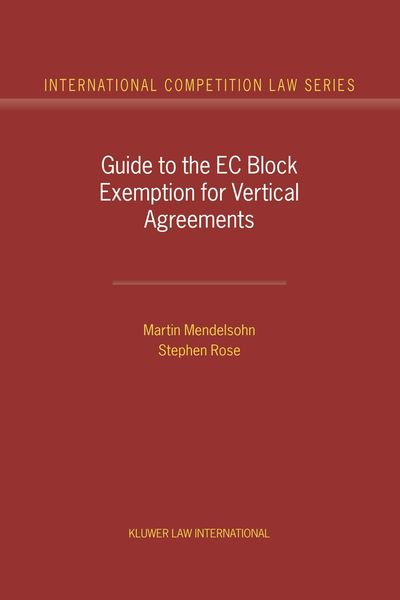Produktbild: Guide to the EC Block Exemption for Vertical Agreements