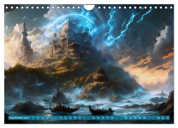 Produktbild: Visionen aus Atlantis (Wandkalender 2026 DIN A4 quer), CALVENDO Monatskalender