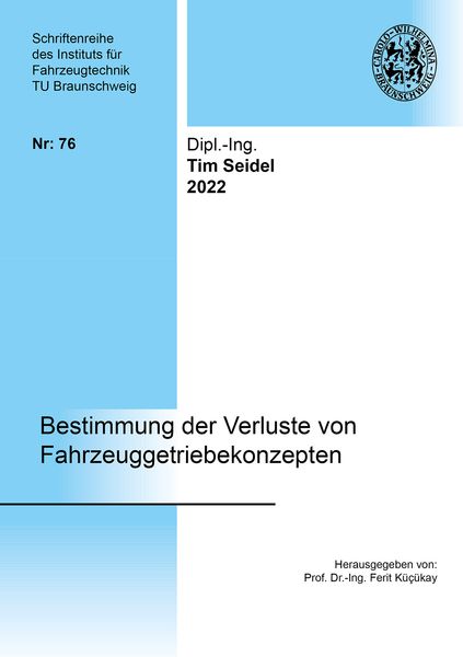 Produktbild: Bestimmung der Verluste von Fahrzeuggetriebekonzepten
