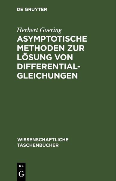 Produktbild: Asymptotische Methoden zur L&ouml;sung von Differentialgleichungen