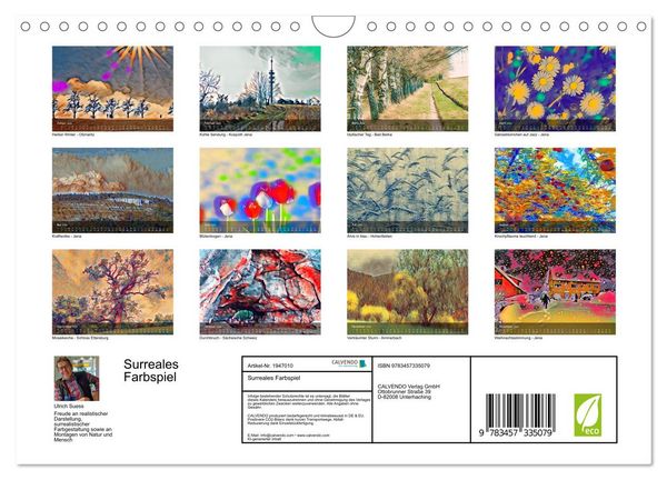 Produktbild: Surreales Farbspiel (Wandkalender 2026 DIN A4 quer), CALVENDO Monatskalender