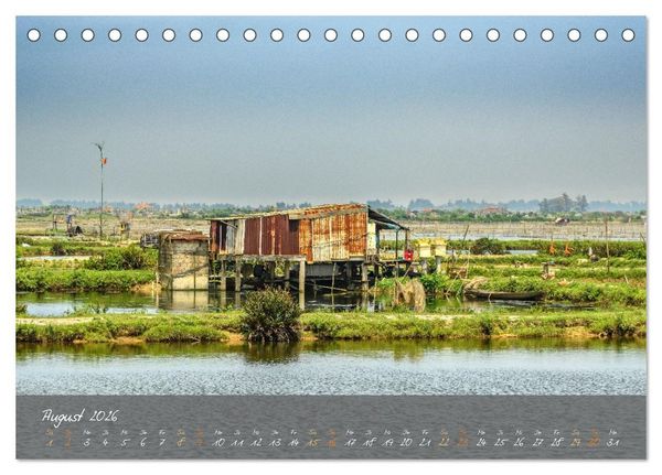 Produktbild: Vietnam von Hanoi bis Phu Quoc Menschen, Landschaften und St&auml;dte (Tischkalender 2026 DIN A5 quer), CALVENDO Monatskalender